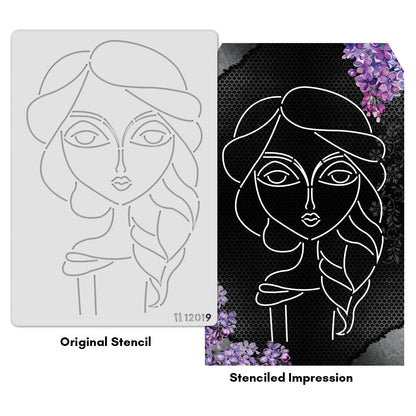 iCraft Multi-Surface Stencils - Perfect for Walls, DIY & Resin Art Projects | Reusable |A4 Stencil-12019