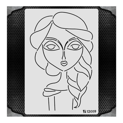 iCraft Multi-Surface Stencils - Perfect for Walls, DIY & Resin Art Projects | Reusable |A4 Stencil-12019