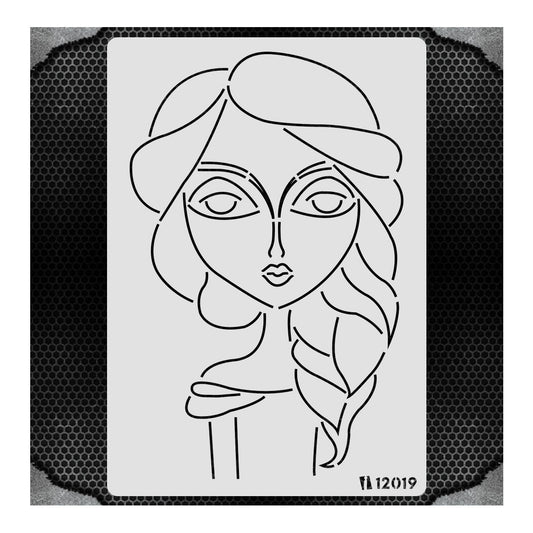iCraft Multi-Surface Stencils - Perfect for Walls, DIY & Resin Art Projects | Reusable |A4 Stencil-12019