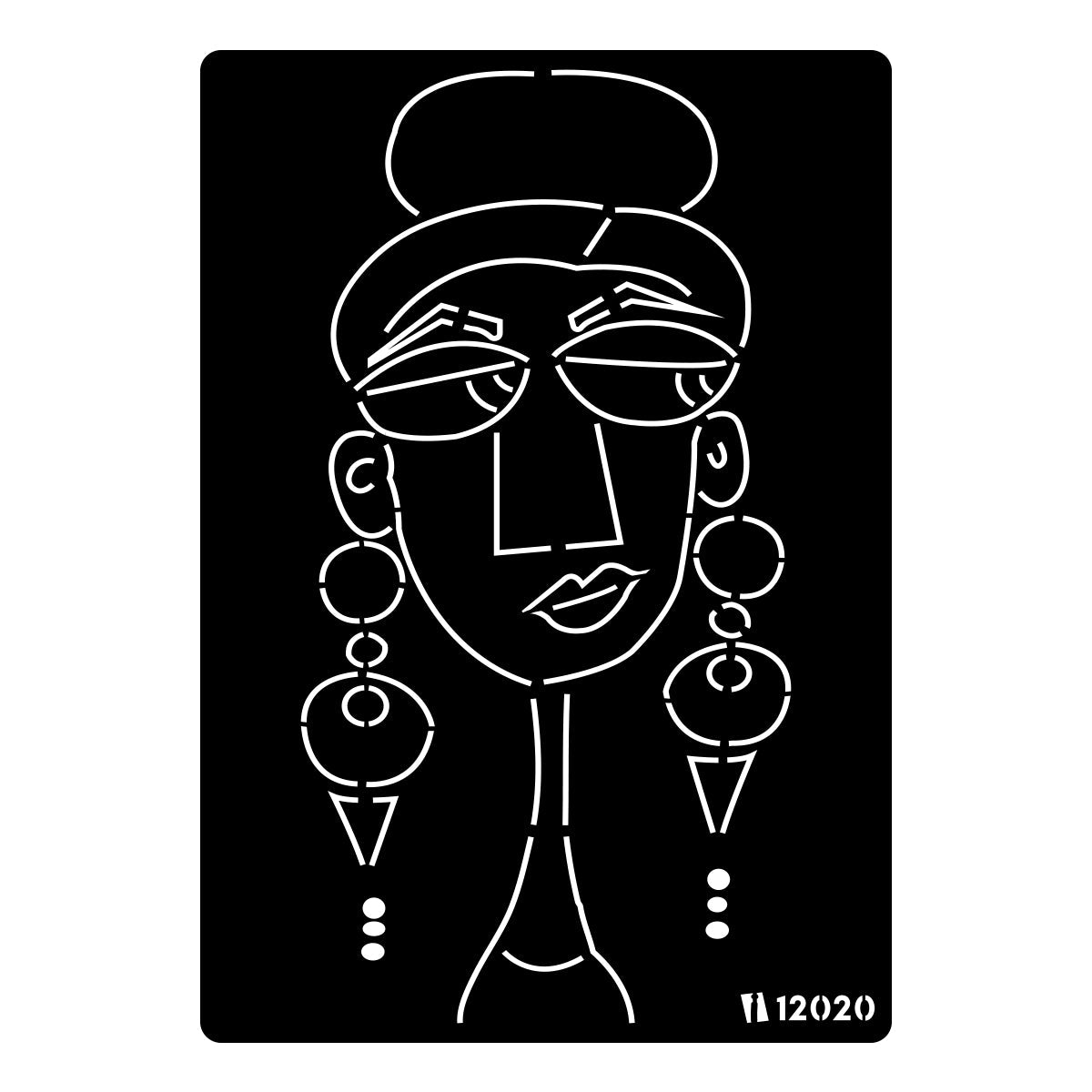 iCraft Multi-Surface Stencils - Perfect for Walls, DIY & Resin Art Projects | Reusable |A4 Stencil-12020