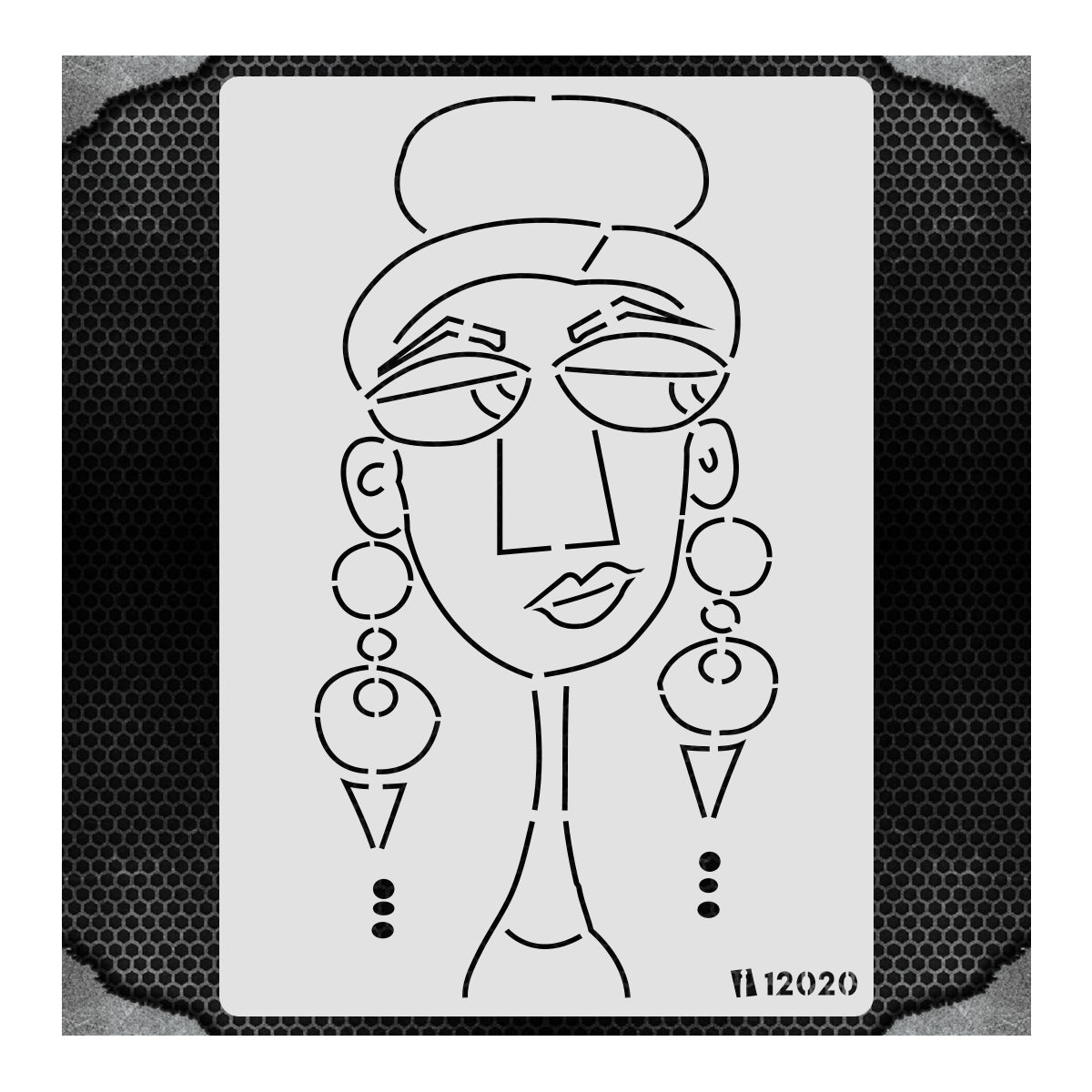 iCraft Multi-Surface Stencils - Perfect for Walls, DIY & Resin Art Projects | Reusable |A4 Stencil-12020