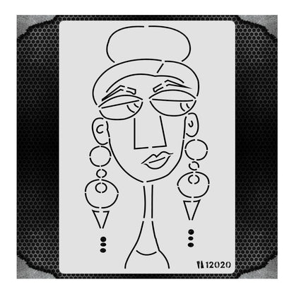 iCraft Multi-Surface Stencils - Perfect for Walls, DIY & Resin Art Projects | Reusable |A4 Stencil-12020