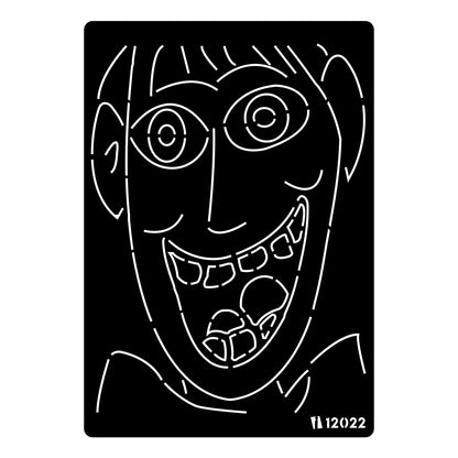 iCraft Multi-Surface Stencils - Perfect for Walls, DIY & Resin Art Projects | Reusable |A4 Stencil-12022