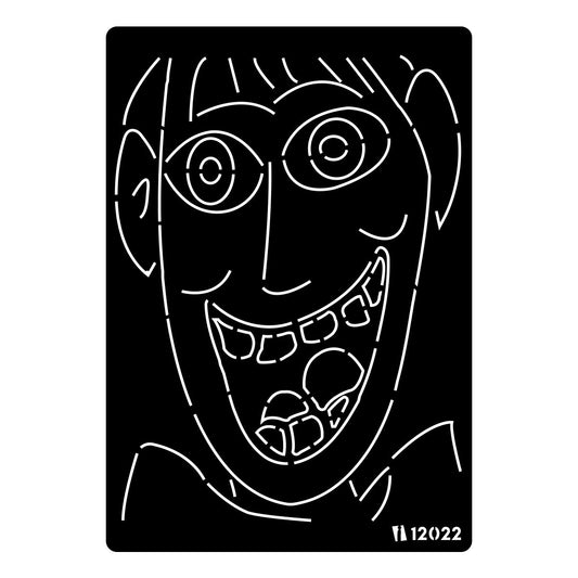 iCraft Multi-Surface Stencils - Perfect for Walls, DIY & Resin Art Projects | Reusable |A4 Stencil-12022