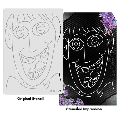 iCraft Multi-Surface Stencils - Perfect for Walls, DIY & Resin Art Projects | Reusable |A4 Stencil-12022