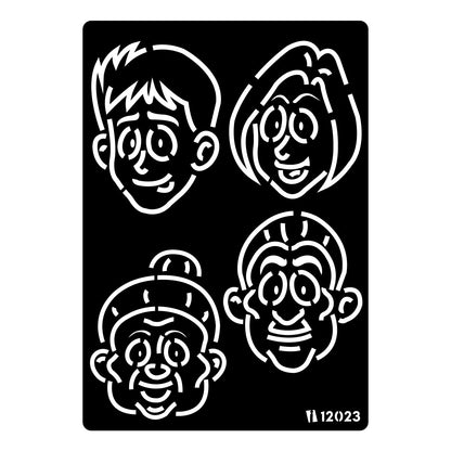 iCraft Multi-Surface Stencils - Perfect for Walls, DIY & Resin Art Projects | Reusable |A4 Stencil-12023