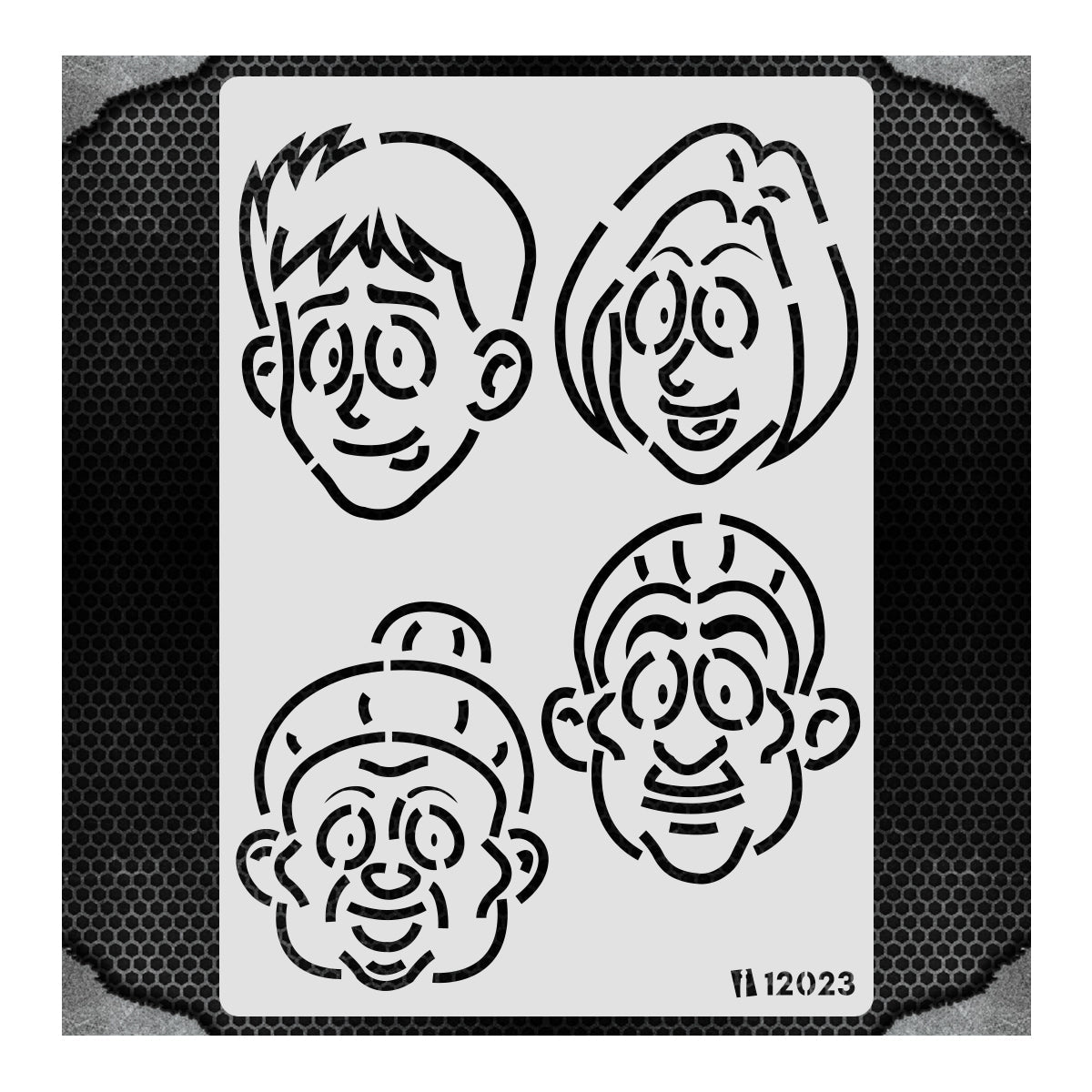 iCraft Multi-Surface Stencils - Perfect for Walls, DIY & Resin Art Projects | Reusable |A4 Stencil-12023