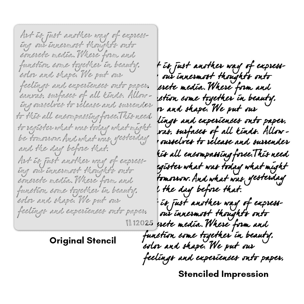 iCraft Multi-Surface Stencils - Perfect for Walls, DIY & Resin Art Projects | Reusable |A4 Stencil-12025