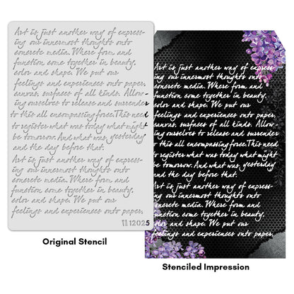 iCraft Multi-Surface Stencils - Perfect for Walls, DIY & Resin Art Projects | Reusable |A4 Stencil-12025