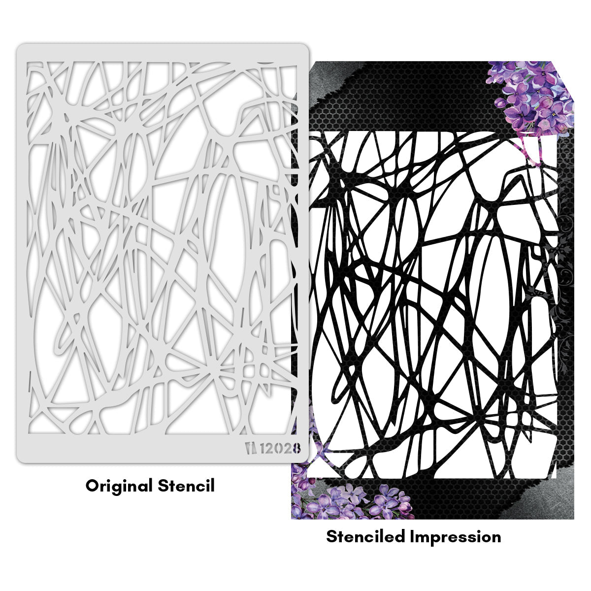 iCraft Multi-Surface Stencils - Perfect for Walls, DIY & Resin Art Projects | Reusable |A4 Stencil-12028
