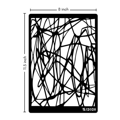 iCraft Multi-Surface Stencils - Perfect for Walls, DIY & Resin Art Projects | Reusable |A4 Stencil-12028