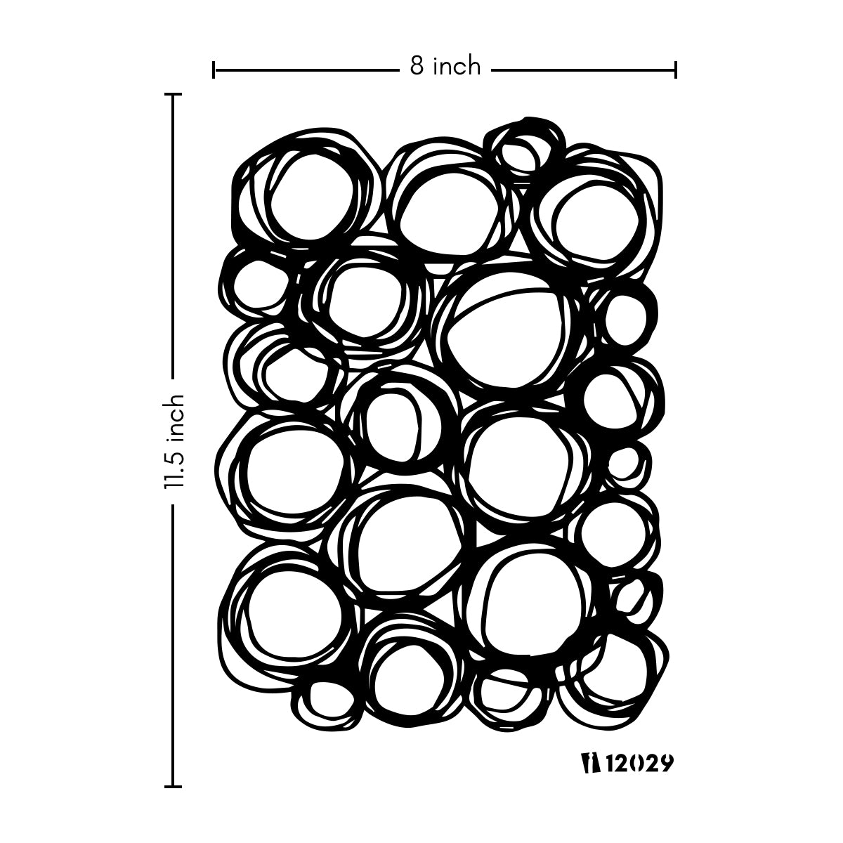 iCraft Multi-Surface Stencils - Perfect for Walls, DIY & Resin Art Projects | Reusable |A4 Stencil-12029