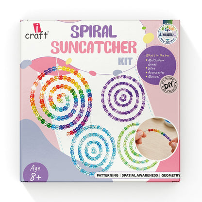 Spiral Suncatcher DIY Kit for Kids – Bead Craft & Window Décor Set | iCraft