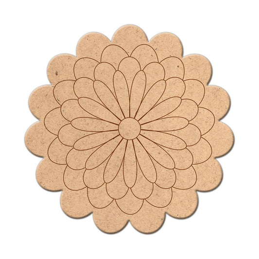 iCraft  Pre Marked MDF Base For Painting,Home Décor,Lippan Art,Wall Hanging And Many More