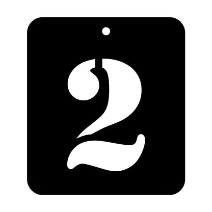 iCraft Numeric Stencil 4" x 4" - ICS-28 (2)