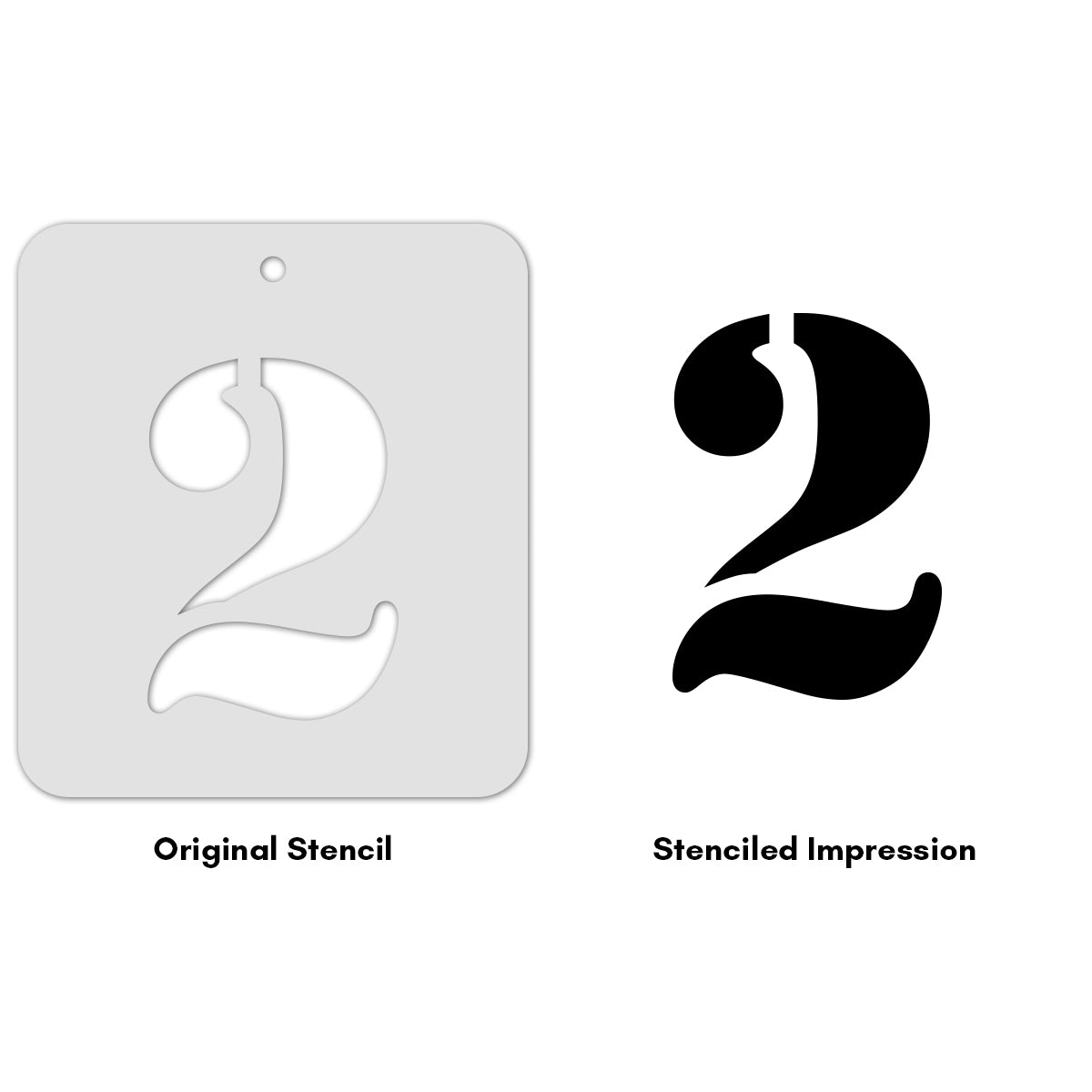 iCraft Numeric Stencil 4" x 4" - ICS-28 (2)