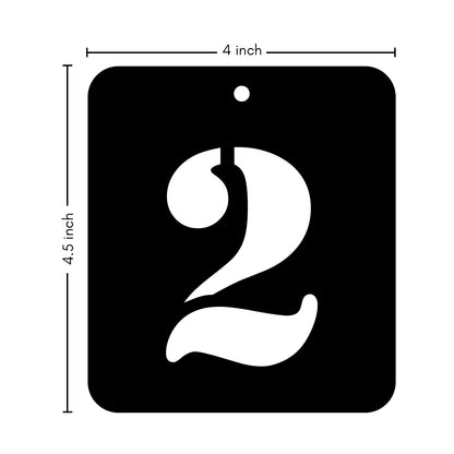 iCraft Numeric Stencil 4" x 4" - ICS-28 (2)