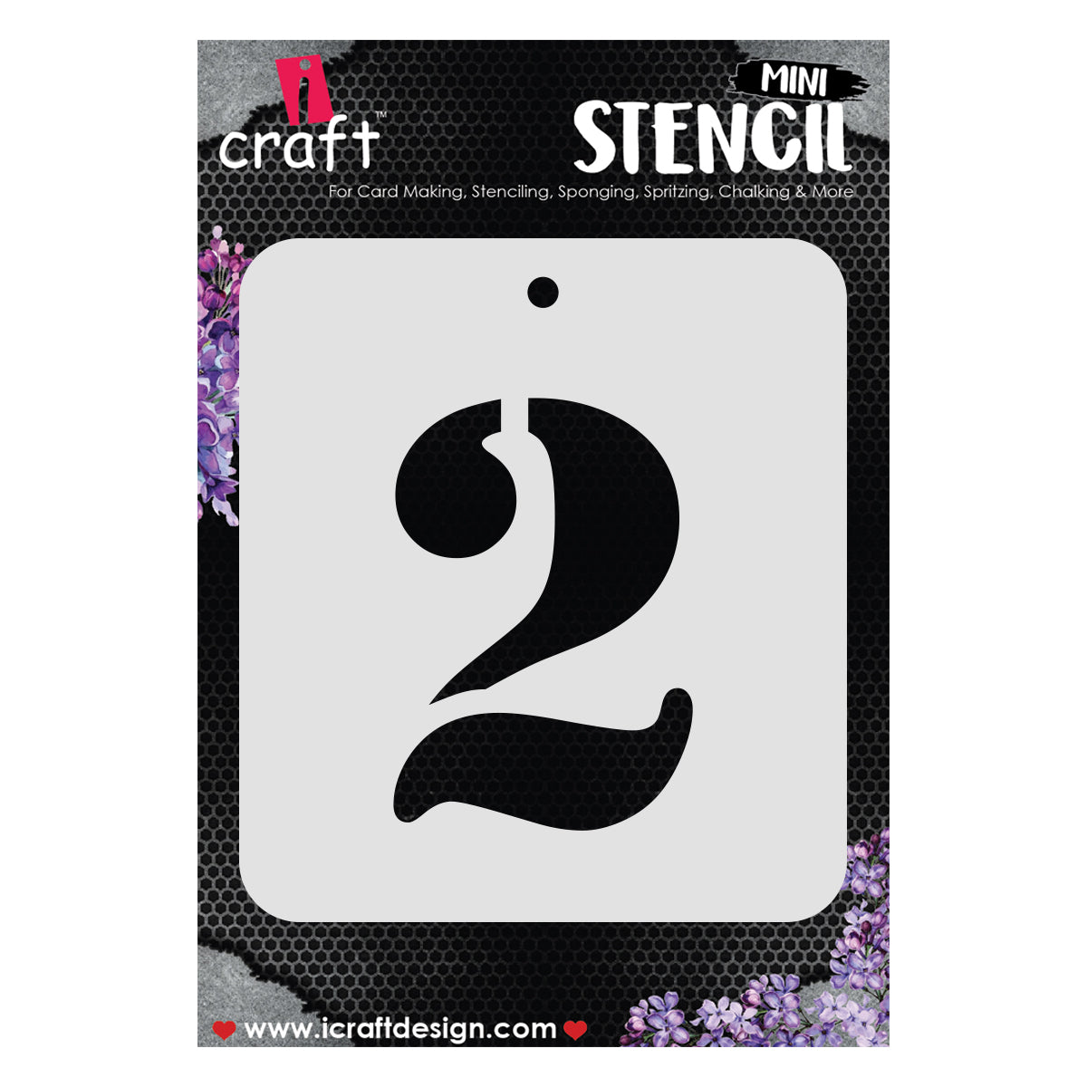 iCraft Numeric Stencil 4" x 4" - ICS-28 (2)