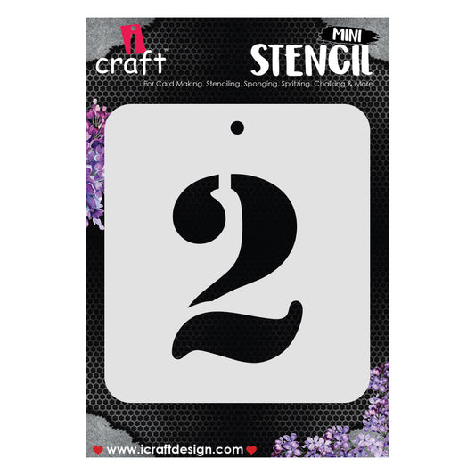 iCraft Numeric Stencil 4" x 4" - ICS-28 (2)