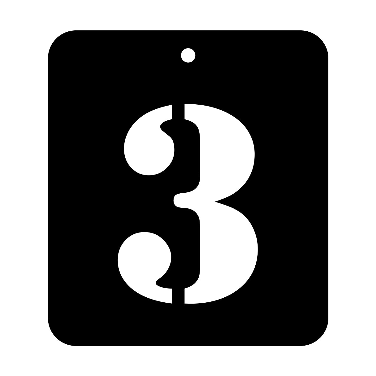 iCraft Numeric Stencil 4" x 4" - ICS-29 (3)