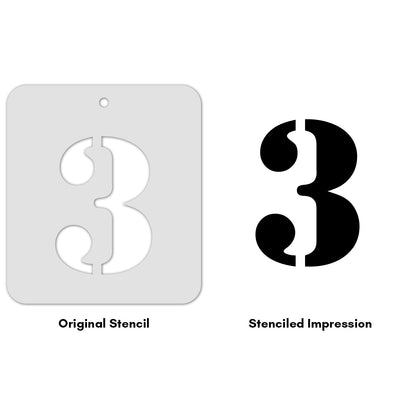 iCraft Numeric Stencil 4" x 4" - ICS-29 (3)