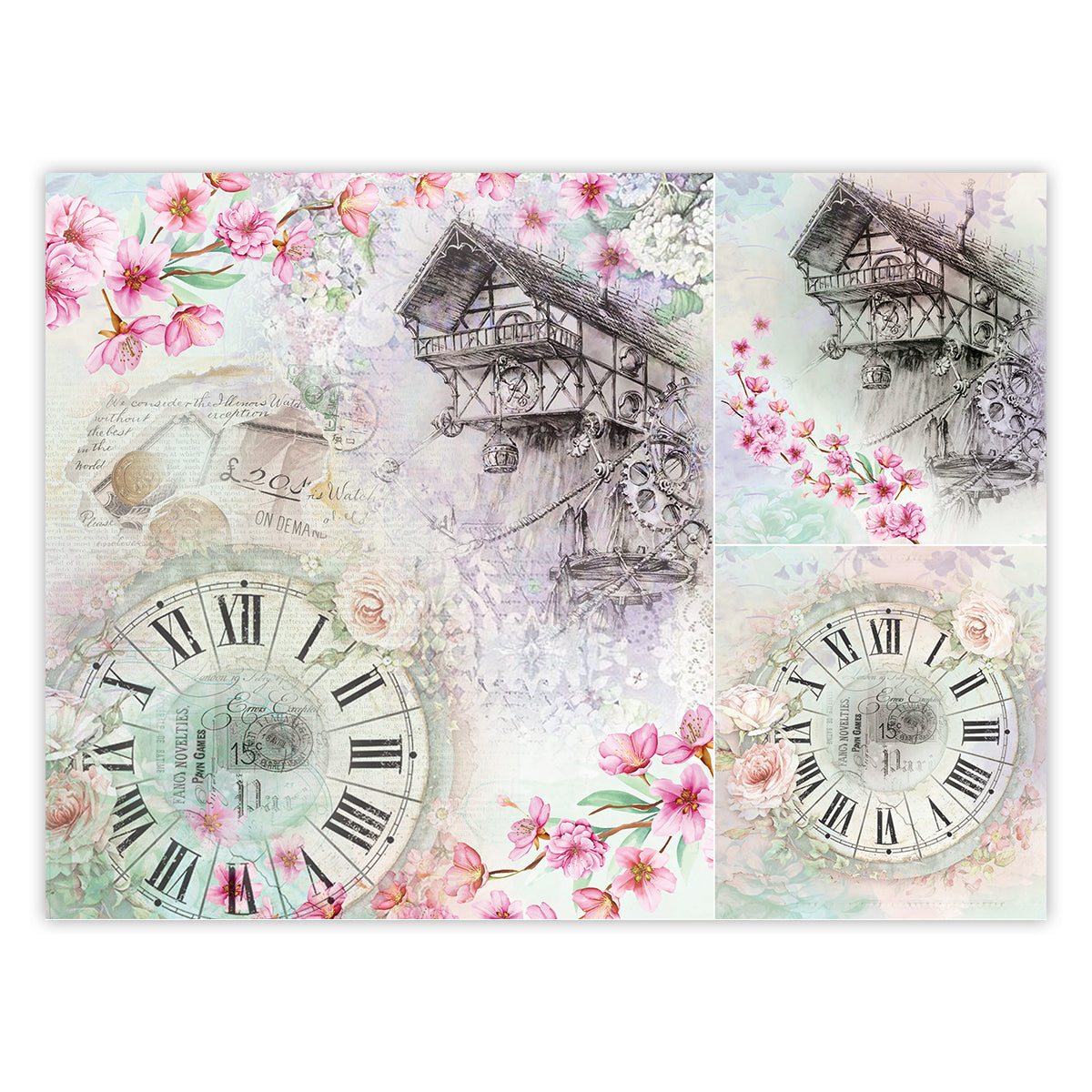 iCraft Decoupage Paper Pack - Dual-Sheet Set for Resin Art & Furniture Upcycling and DIY’s - 3006