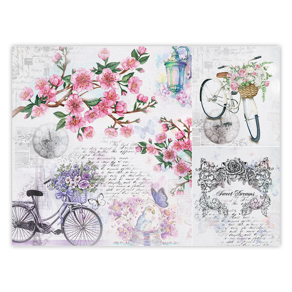 iCraft Decoupage Paper Pack - Dual-Sheet Set for Resin Art & Furniture Upcycling and DIY’s - 3010