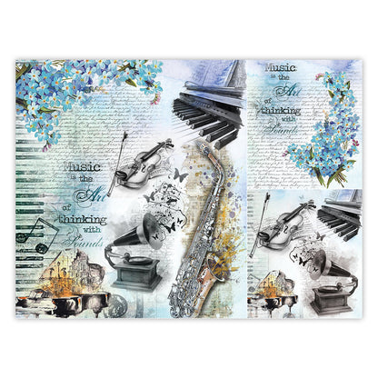 iCraft Decoupage Paper Pack - Dual-Sheet Set for Resin Art & Furniture Upcycling and DIY’s - 3011