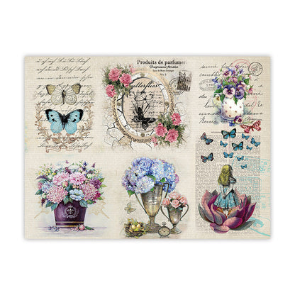 iCraft Decoupage Paper Pack - Dual-Sheet Set for Resin Art & Furniture Upcycling and DIY’s - 3033