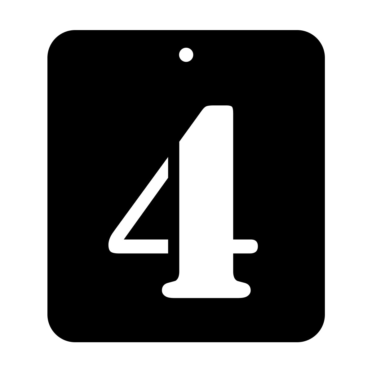 iCraft Numeric Stencil 4" x 4" - ICS-30 (4)