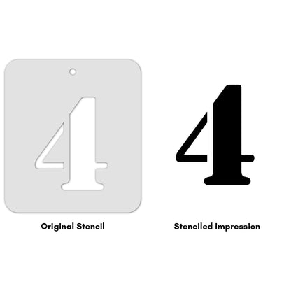 iCraft Numeric Stencil 4" x 4" - ICS-30 (4)