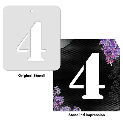 iCraft Numeric Stencil 4" x 4" - ICS-30 (4)
