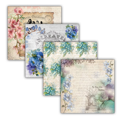 Majestic Blooms 6" x 6" Patterned Papers (Pack of 24 Sheets)