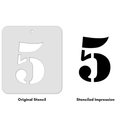 iCraft Numeric Stencil 4" x 4" - ICS-31 (5)