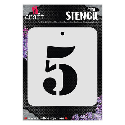 iCraft Numeric Stencil 4" x 4" - ICS-31 (5)