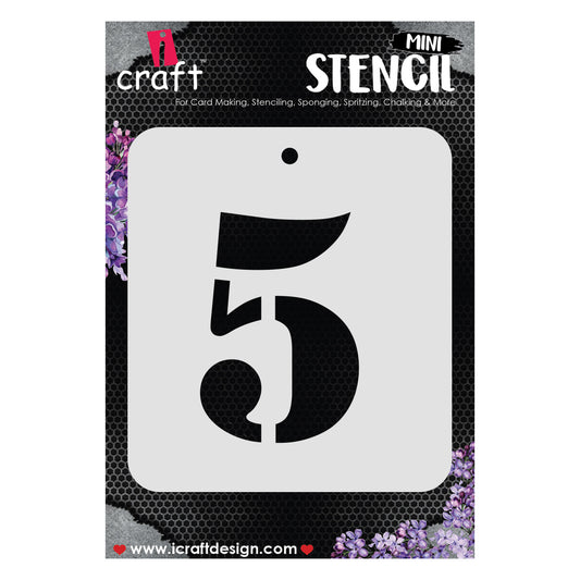 iCraft Numeric Stencil 4" x 4" - ICS-31 (5)