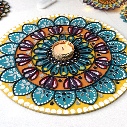Traditional Mandala Art Kit - Diwali Special for a Festive Home - Beginner-Friendly Mandala Painting Therapy Kit for Mindfulness and Creativity
