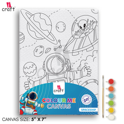 Colour Me Canvas Painting Kit – 5x7" Paint Your Own Art Kit for Kids & Adults