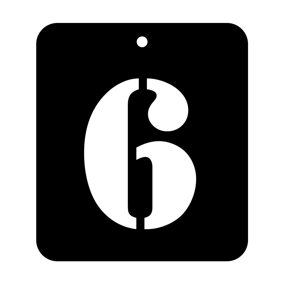 iCraft Numeric Stencil 4" x 4" - ICS-32 (6)
