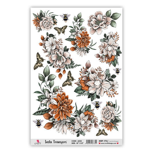 iCraft Water Transfer Stickers |  10" x 15" | 6052