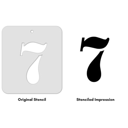 iCraft Numeric Stencil 4" x 4" - ICS-33 (7)