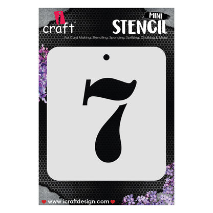 iCraft Numeric Stencil 4" x 4" - ICS-33 (7)