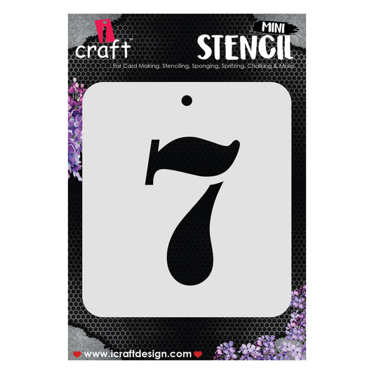 iCraft Numeric Stencil 4" x 4" - ICS-33 (7)