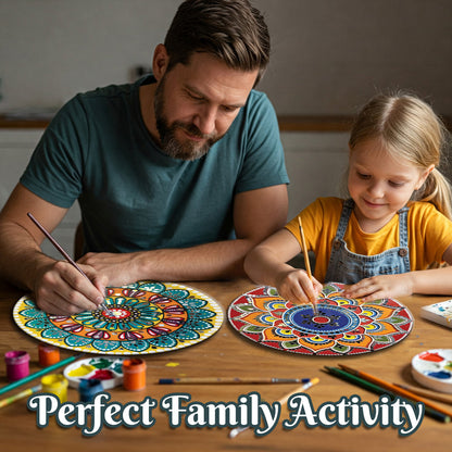 Therapeutic And Mindful Crafting - 6 in 1 Article Mandala Art Kit