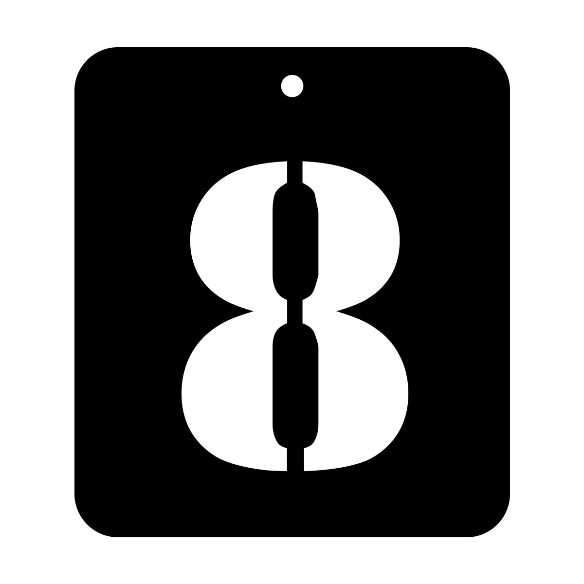 iCraft Numeric Stencil 4" x 4" - ICS-34 (8)