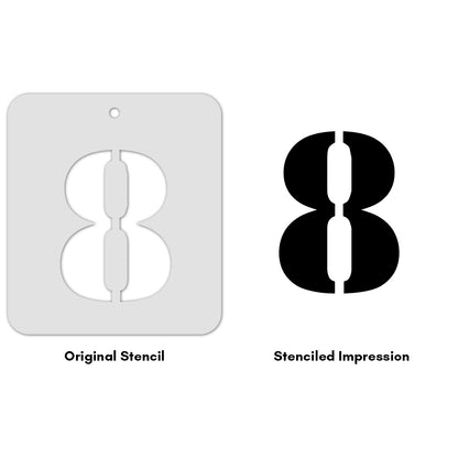iCraft Numeric Stencil 4" x 4" - ICS-34 (8)