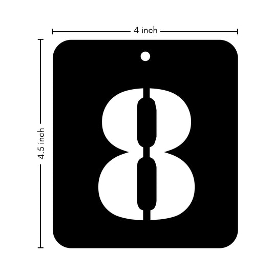 iCraft Numeric Stencil 4" x 4" - ICS-34 (8)