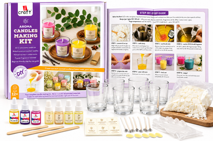 Aroma Soy Candle Making Kit | DIY Scented Candle Craft Kit – Makes 6 Candles