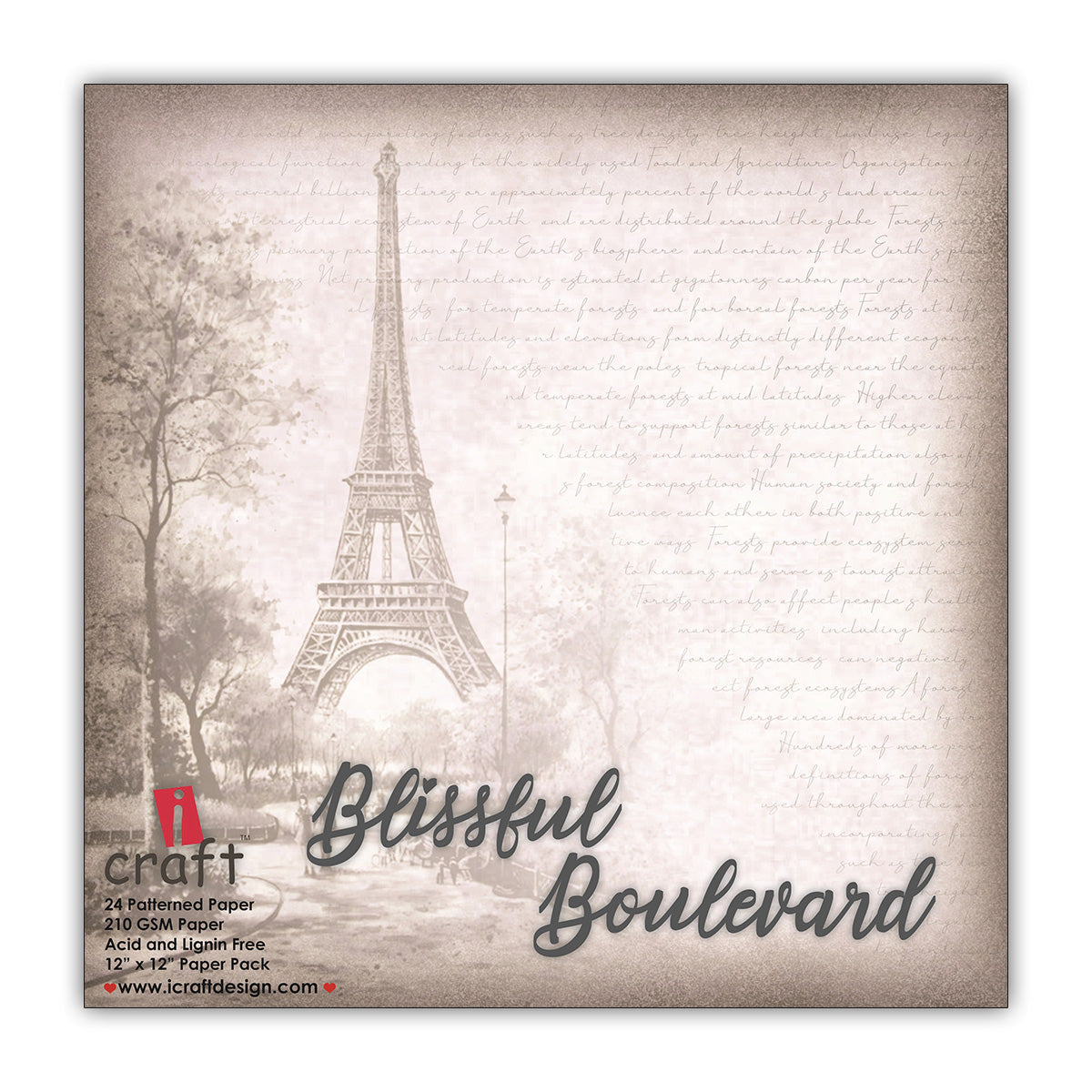 Blissful Boulevard 12" x 12" Patterned Papers (Pack of 24 Sheets)