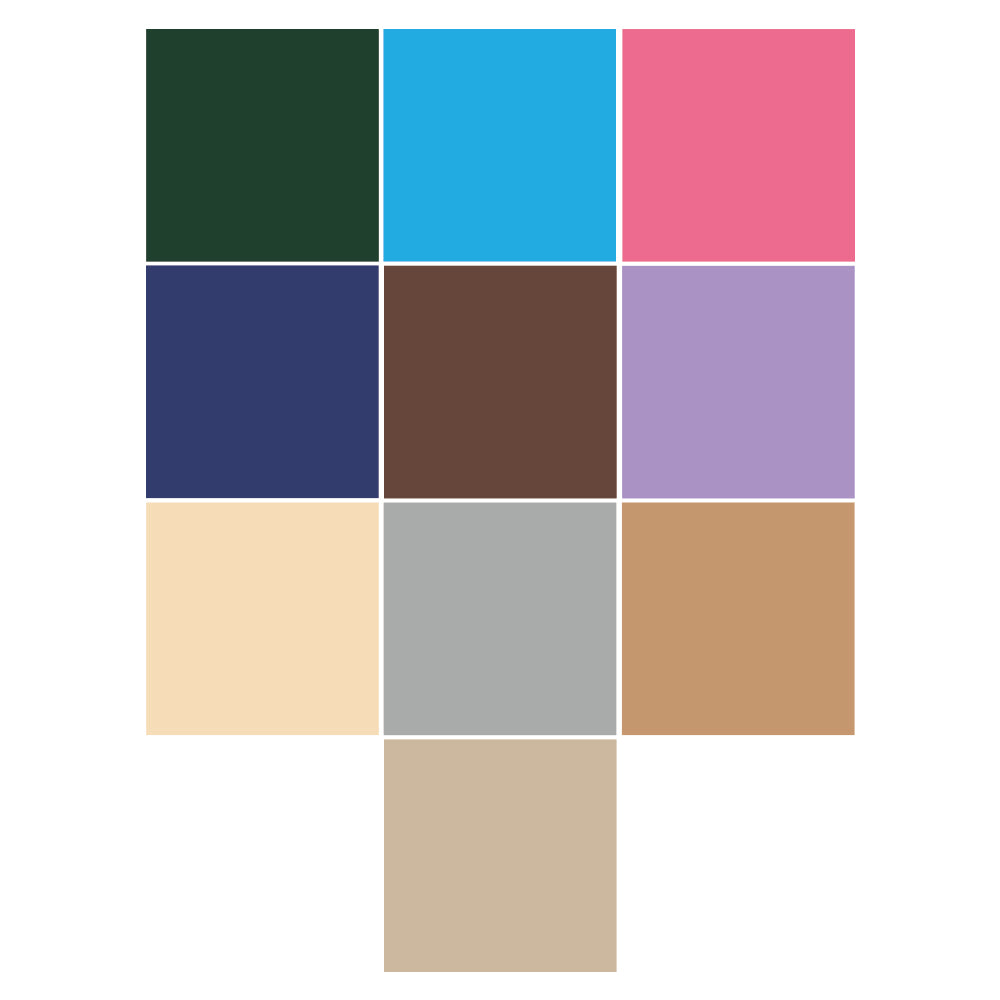 iCraft Colour Card-Stocks For Scrapbooking 12" x 12" 250GSM (Pack Of 10 Sheets) - Assorted